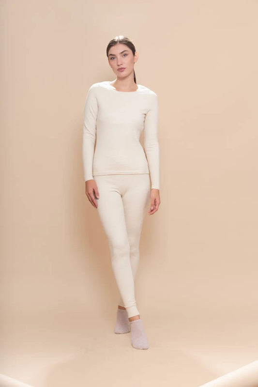 Ladies' Baby Alpaca - Silk Thermal Base Layer Set - PAKAS