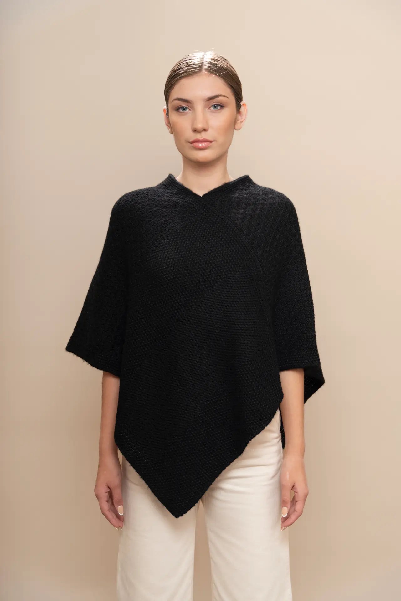 Ladies' V Neck Poncho - PAKAS