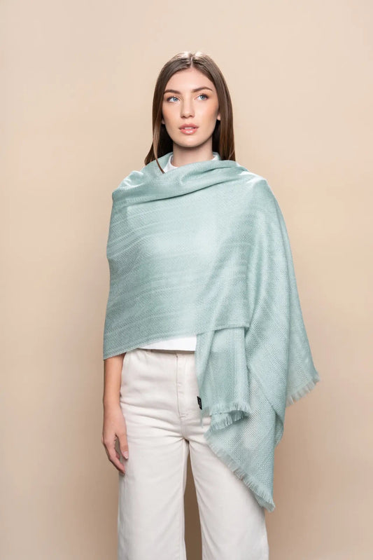 Traforatto Jacquard Shawl - PAKAS