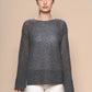 Alpaca Openwork Knit Sweater - PAKAS