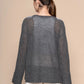 Alpaca Openwork Knit Sweater - PAKAS