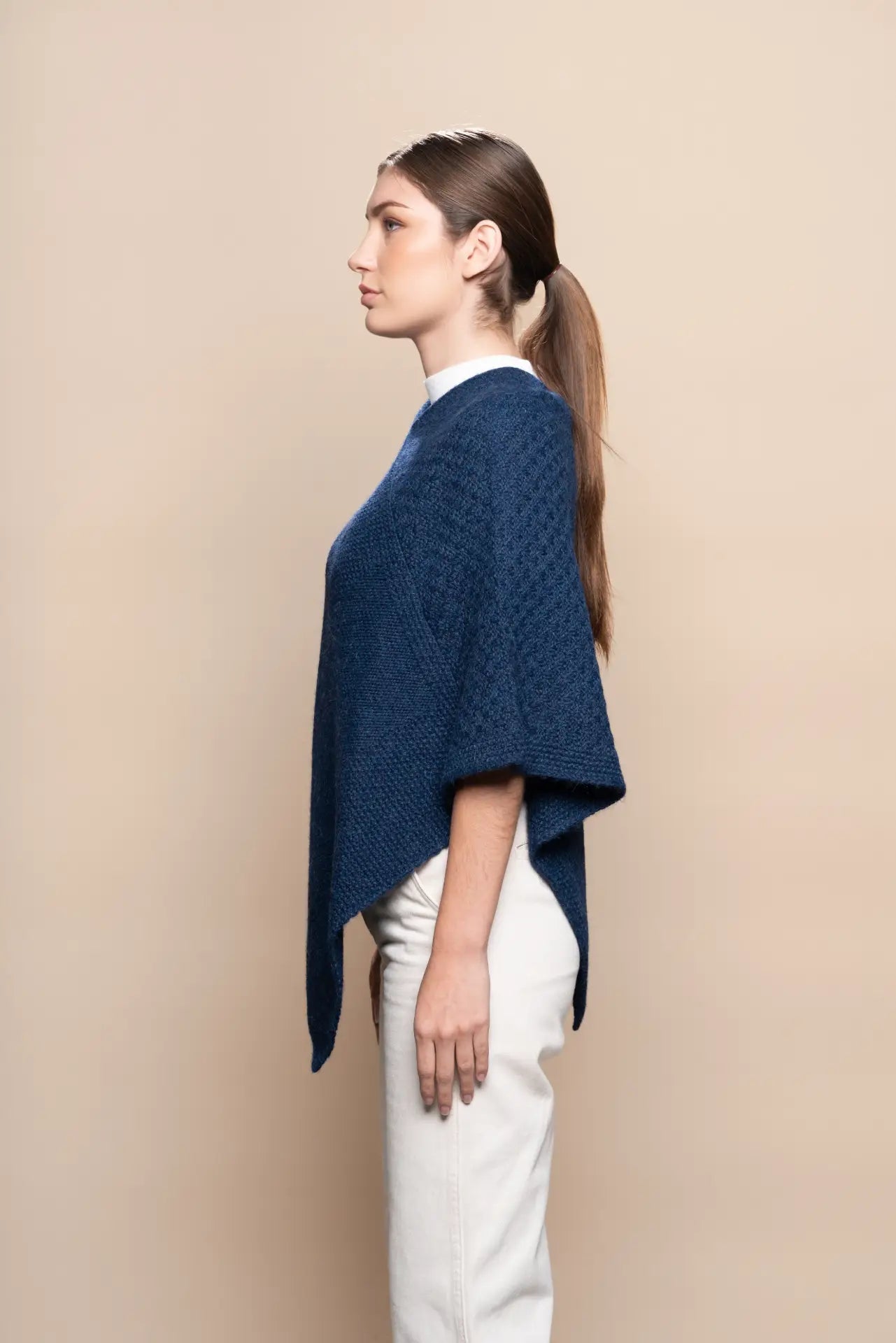 Ladies' V Neck Poncho - PAKAS