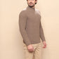 Men's Alpaca Half Zip Sweater - PAKAS
