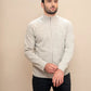 Men's Baby Alpaca Zippered Cardigan - PAKAS