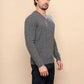 Men's Braid Alpaca Sweater - PAKAS
